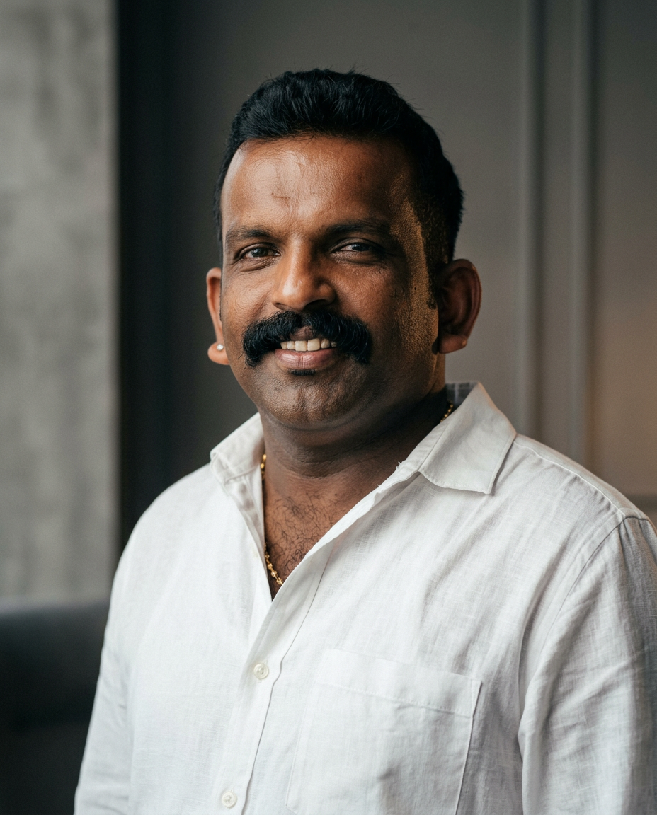 Editorial portrait of Melbin Michael Arackal